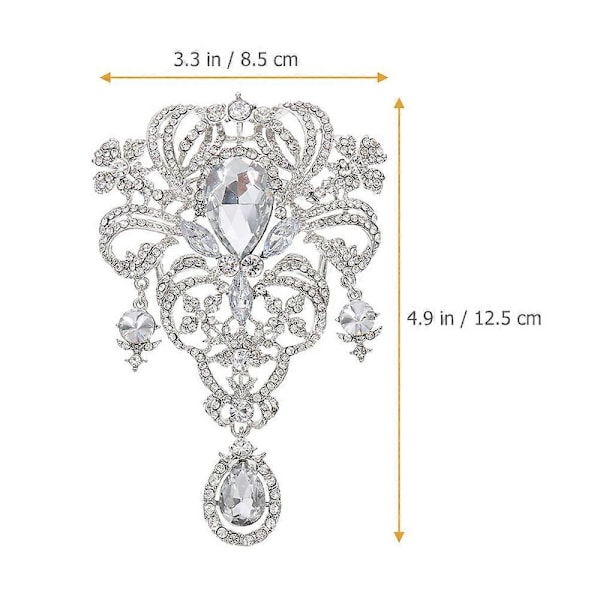 Strass Brosch Kristall Korsage Dekorativ Brosch Smycken Bröllop Brosch Dekor