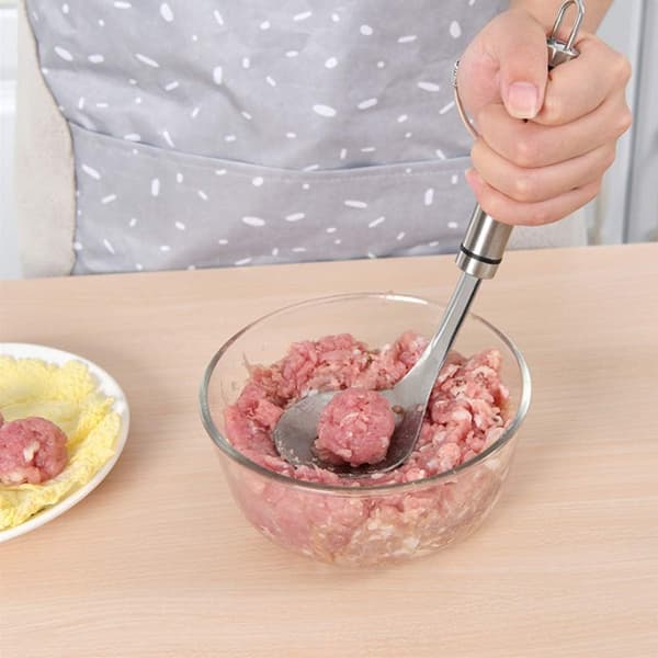 Manuel kødbollemager 304 Rustfrit stål Kødbolleske Non-Sti
