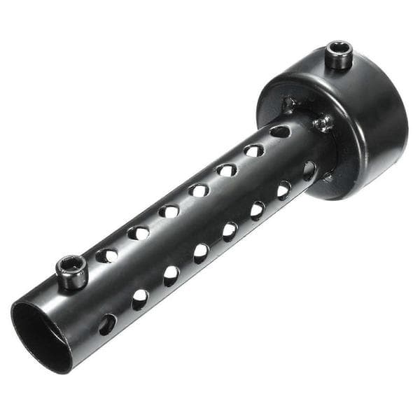 2x Universal Motorcykel Udstødningsrør Lyddæmper Db Killer Silencer 48mm Sort