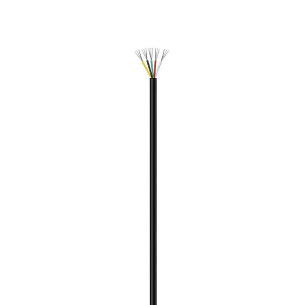 Sort UL2464 16AWG 5-leder Multi-Conductor Kabel - 1 Meter, Perfekt til Elektronik