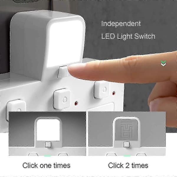 Multifunksjonell husholdnings 4-veis USB-pluggforlengelseskontakt med LED-bryter