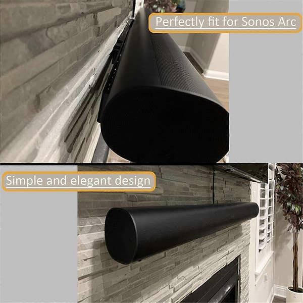 Soundbar Högtalarstativ Väggfäste för SONOS Arc Högtalarstativ 85 Thickened acrylic