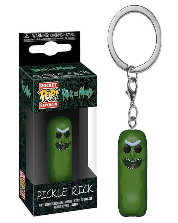 Rick and Morty Nyckelring | Mini Tecknad Hänge *Rick* Rick