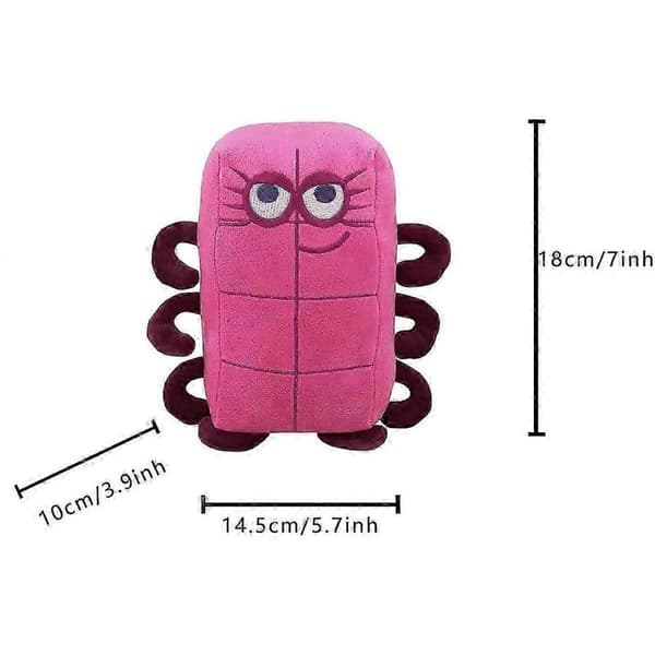 Numberblocks Plyschleksak Utbildande Mjuk Fylld Nummerblockdockor Presenter 8