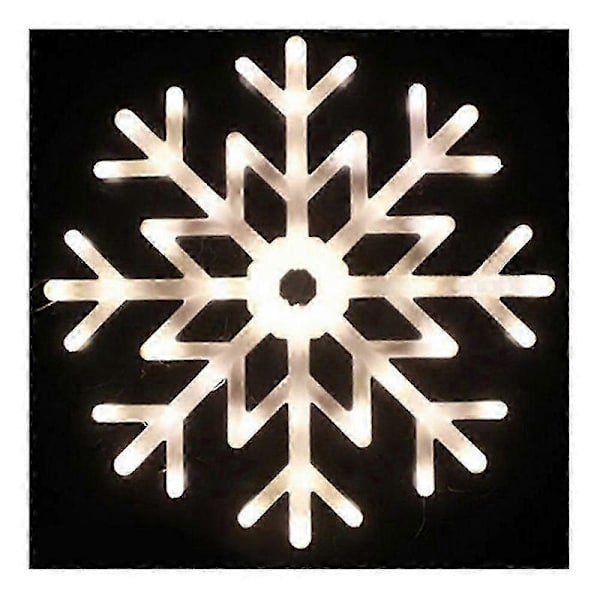 40cm LED Snöflinga Multicolor Ljushänge Snowflake Light Red