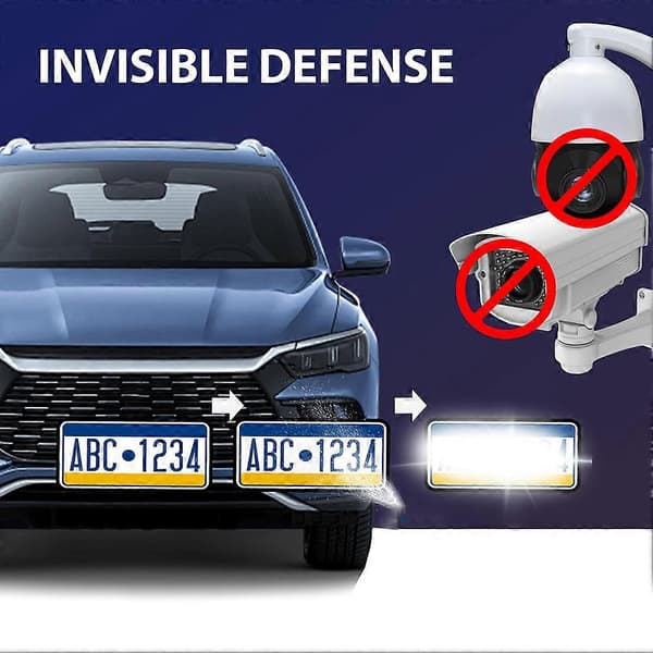 Bilplade Secure Defender Spray Langvarig Belægning Usynlig Forsvar Nummerplade Spray til Biler SUV 2pcs