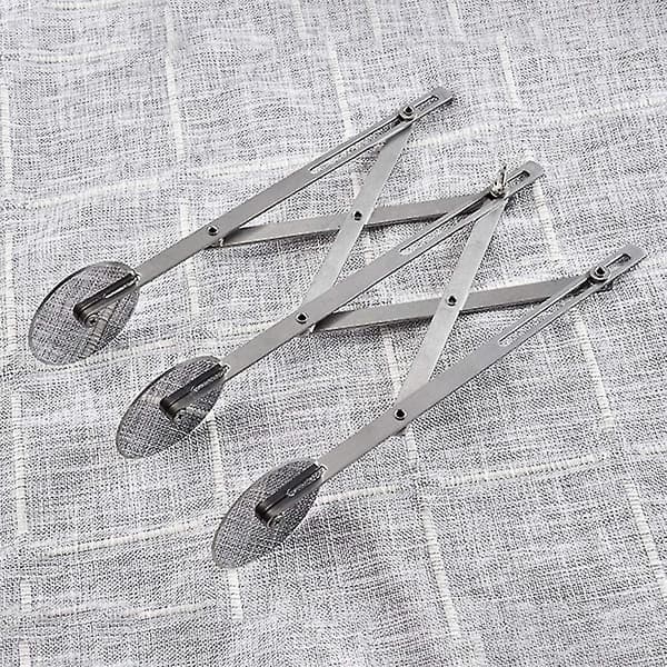 Dough Divider Cake Divider - Stainless Steel 7 Wheels Adjustable Dough Wheel - Multiple Specifications Silver