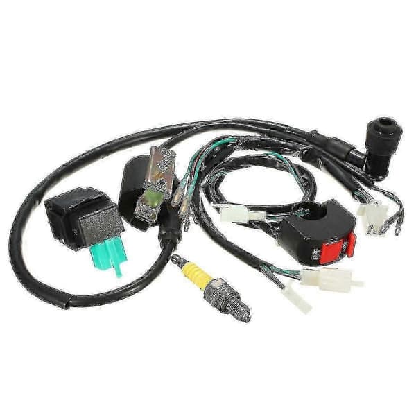 110cc 125cc 140cc Pit Bike CDI Plug Kit med ledningsnett drepebryter spole