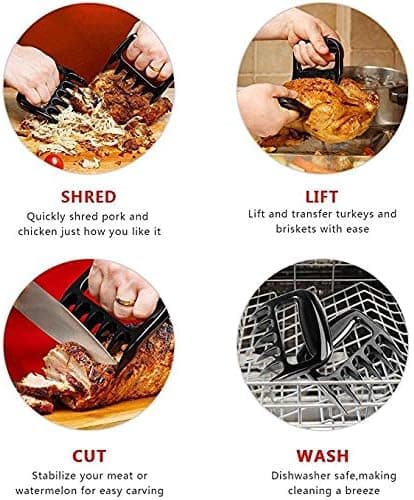 2-pak kødkløer til grill, grill og ryger