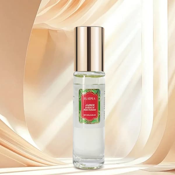 Vanilla Amber Eterisk Olje Parfyme — Alkoholfri, Langvarig Duft — 10ml Bærbar Roll-On