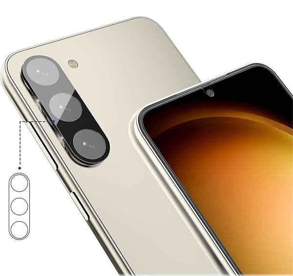 2-pack Samsung S25 Plus linsskydd i härdat glas - Svart 30