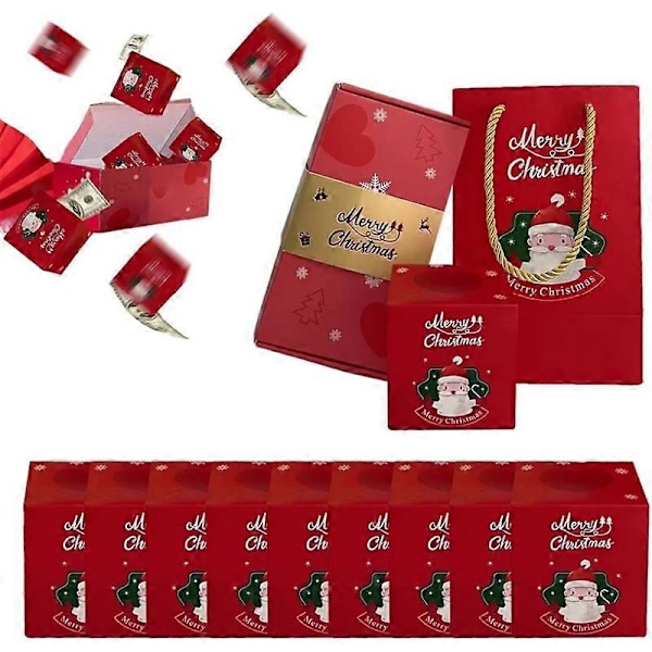 Overraskelsesgaveeske Jul, Funoio Overraskelsesgaveeske, Overraskelsesgaveeske Christmas Elk Collection 12box