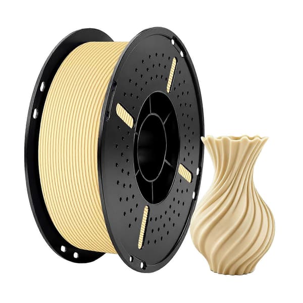 Mat mat PLA 3D-printerfilament 1,75 mm – 1 kg spole pænt viklet til de fleste FDM-printere Beige