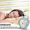 Stylish Alarm Clock, Non-Ticking, Battery Operated with Night Light Function for Home Decor[YJD]