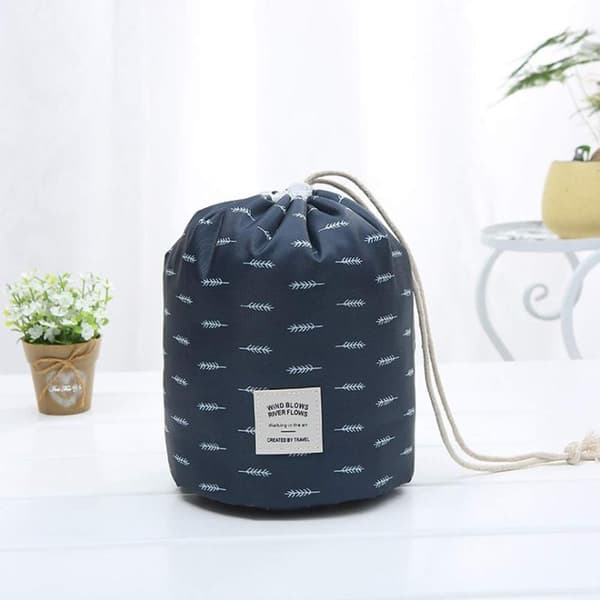 Portable Multifunctional Toiletry Bag, Waterproof Cosmetic Organizer with Foldable Design and Large Capacity, Drawstring Makeup Bag