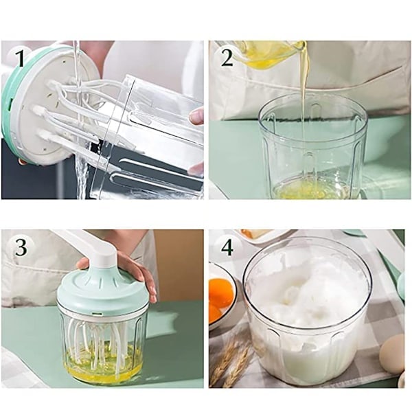 Manuelt piskeris, 1200 ml husholdningsmixer