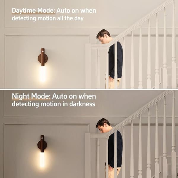 2-pack Rechargeable Wall Lights with Motion Sensor, Magnetic LED Night Light