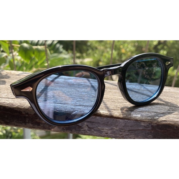 New Blue Polarized Sunglasses Men’s Black Glasses Johnny Depp Blue Sunglasses