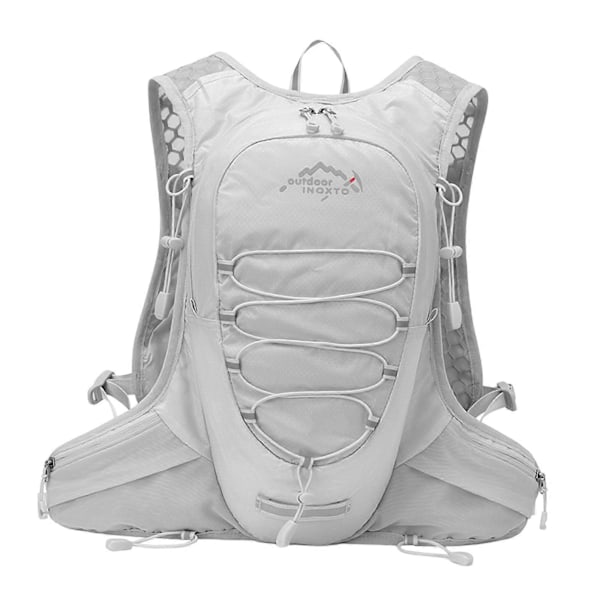 Vätskeryggsäck 12L Ultralätt Hydreringsryggsäck Män Kvinnor Vandringsryggsäck Vattenbehållare för Utomhuscamping Vandring Gray 20cmx10cmx38cm