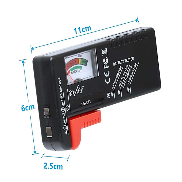 Universal Batteritester, Digital Batteritester, til AA AAA, ZQKLA