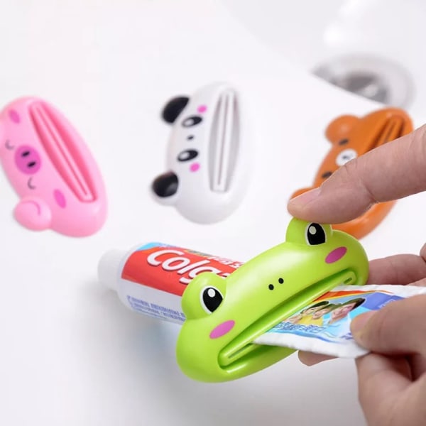 Cartoon toothpaste squeezer dispenser facial cleanser clips squeezer accessories
