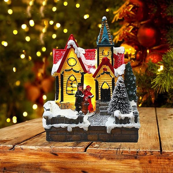 Julepynt LED Lysende Huspynt 2 Children