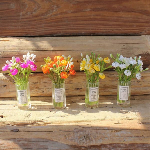Miniatyrdockhusvas – Liten blomvas i skala 1/12 för dockhusinredning White