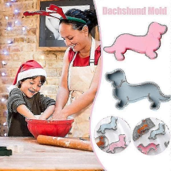 Yndig Gravhund Silikone Kageform - Stor DIY Bageform til Kager & Desserter