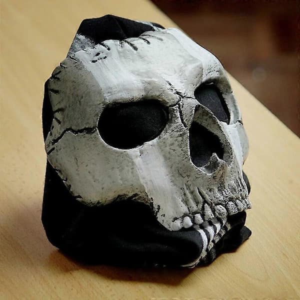 Ghost Maske V2 - Operator MW2 airsoft COD Cosplay Airsoft Taktisk Dødningehoved Helmaske-FS-
