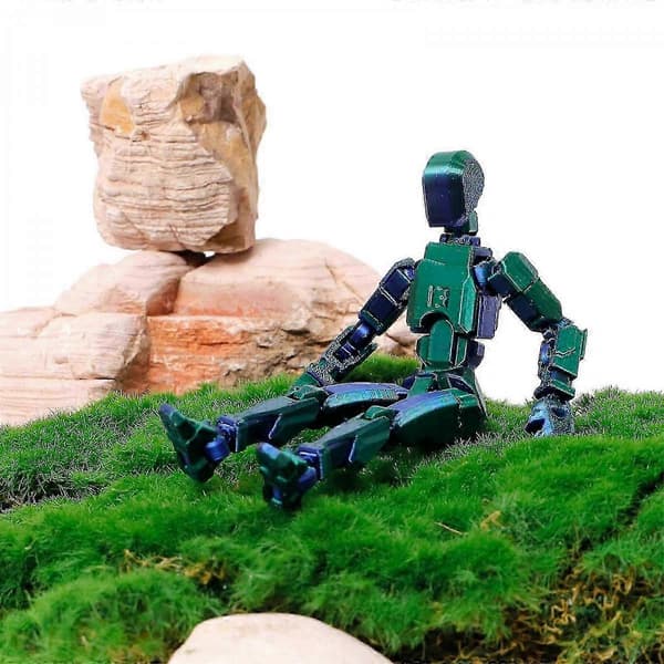 Titan 13 Articuleret Action Figur - Meget fleksibel 3D-printet samlerobjekt for fans red-blue