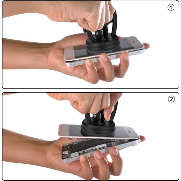 Strong Suction Cup 2-pack Screen Phone Repair Tool Black