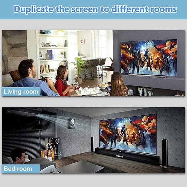 4K HDMI-splitter 1 inn 2 ut