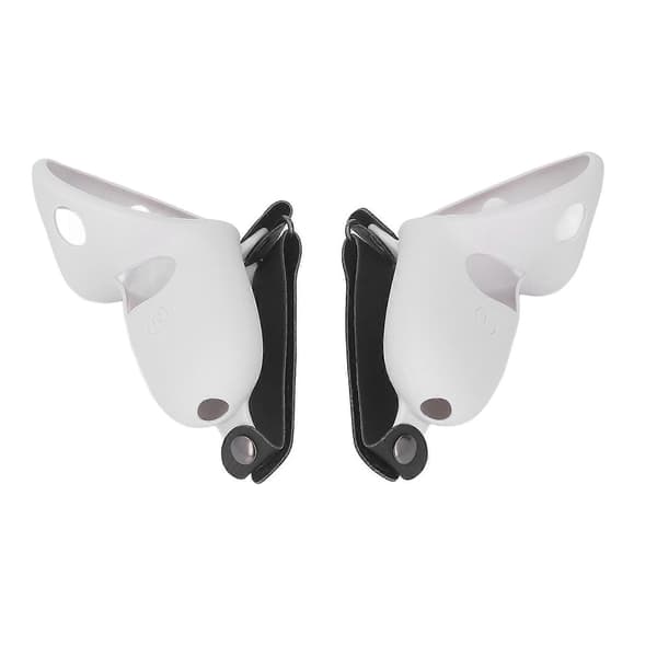 2 stk. Touch Controller Grebsdæksel Silikone Grebsdæksel Beskytter med Knoremme til Meta Quest Pro Grey Style B