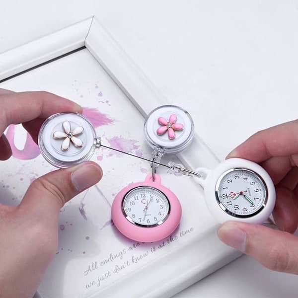 Broche-ur, 2 stk. sygeplejerskefickure, sygeplejerskefickure i silikone