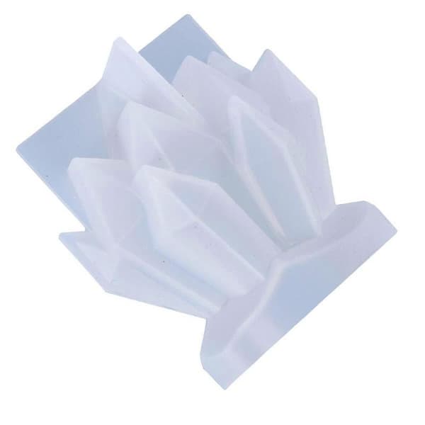 Silikon Kristallkluster Form Heminredning Gjutform Manuell Konstform White 7X6.4CM