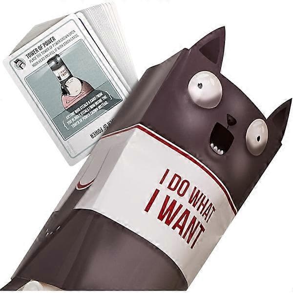 Exploding Kittens Recipes for Disaster Deluxe -pelisetti, Exploding Kittens -korttipeli aikuisille, teineille ja lapsille