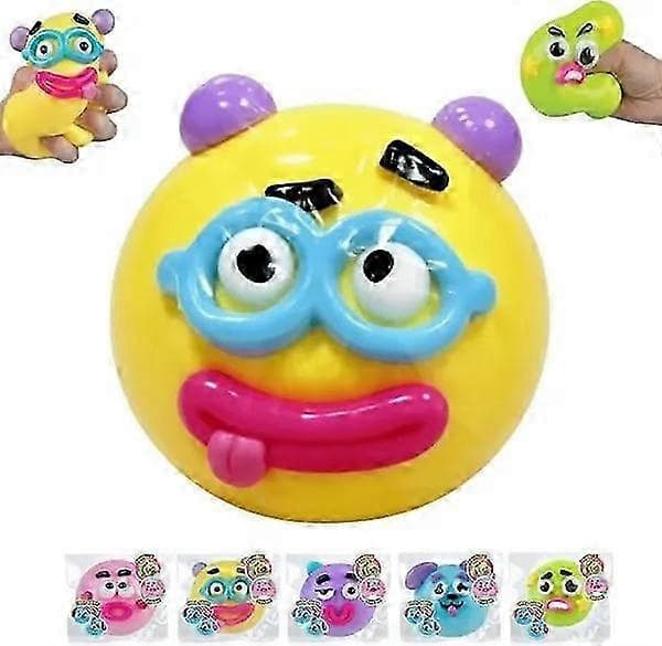 Hundansiktsbyte Squishy Söt, Rolig & Helt Beroendeframkallande Leksak yellow