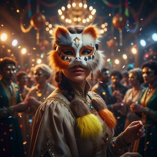 DIY Katte maske med tilbehør - Håndværkssæt med tilbehør 604