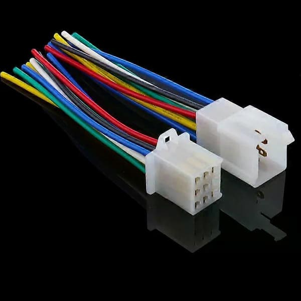 1 sæt 9-benet elektrisk ledningsstik sæt auto stik med kabel/total længde 21CM