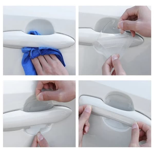 8-pack - Scratch Protection Door Handle Car - Protective Film Tra