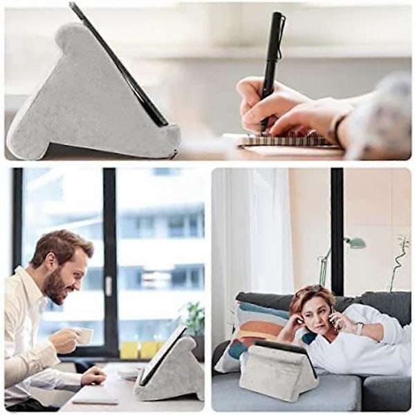 Mjukt Nettbrettholderpute Multi-Vinkel for iPad Stativ Holderpute Knestøtte for E-lesere Bøker
