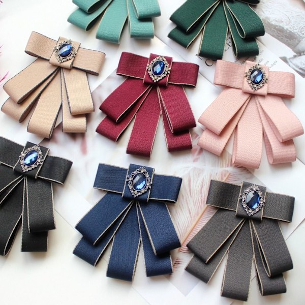Fluga Bowknot Brosjer BLÅ Blue