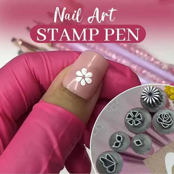 6 STK Nail Art Stempelpennsett, Nail Graffiti Nail Art Dotting Tools