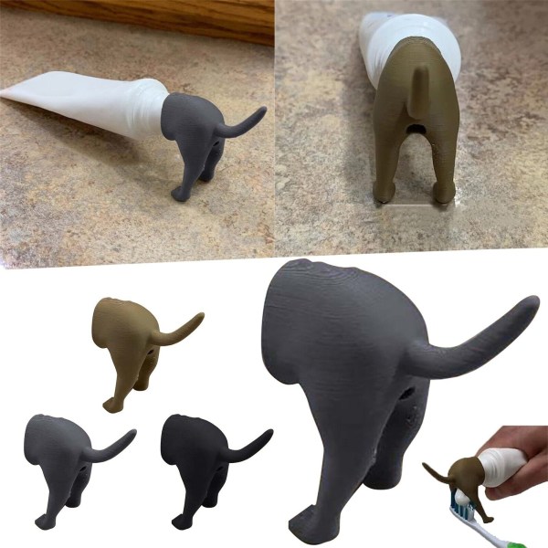 Pooping Dog Butt Toothpaste Topper, Toothpaste Dispenser for Kids & Adults