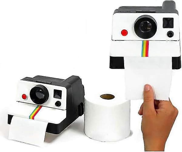 Kameraformet silkepapirboks toiletpapirholder til hjem og kontor 1 stk.