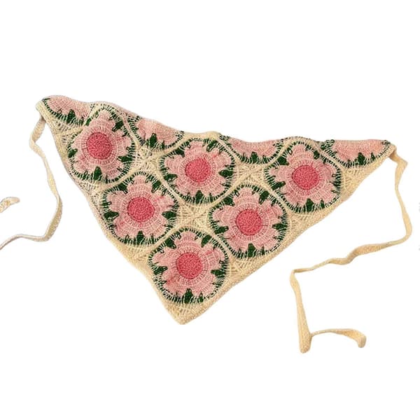 Fransk Retro Hodeplagg – med Broderi Blomstermønster – for Kvinners Daglig Hårtilbehør I
