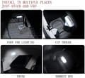 4-pack trådlösa LED-lampor för bilinteriör, LED-billampor