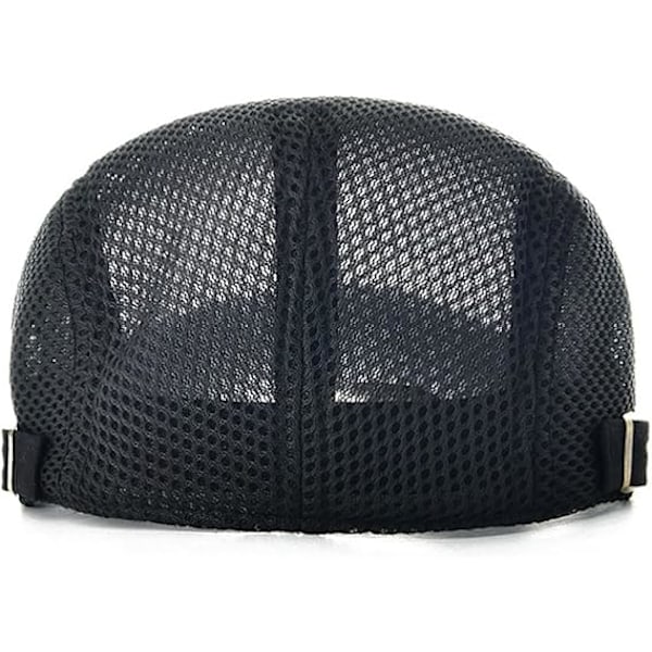 Newsboy Basker Ivy Keps Cabbie Platt Keps Justerbar Herr Andningsbar Mesh Sommarhatt White