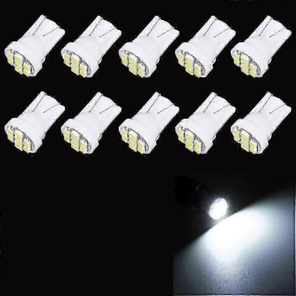 10 kpl T10 8 LED-auton merkkivalopolttimo White Light