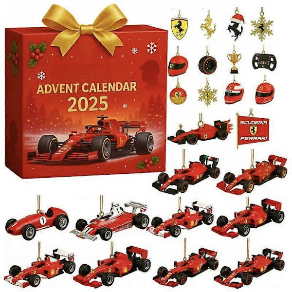 F1 Julekalender Julekalender Julegave Racing Tema Blind Box E